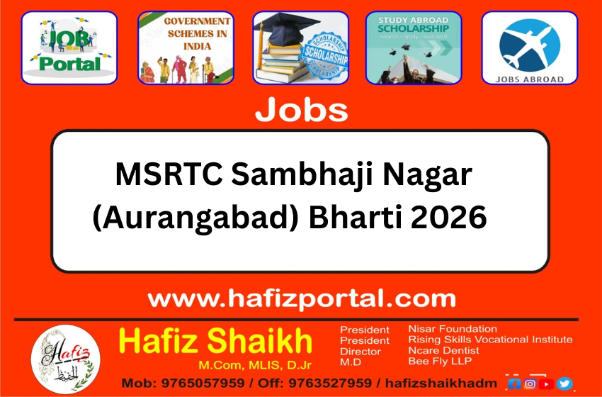 MSRTC Sambhaji Nagar (Aurangabad) Bharti 2026