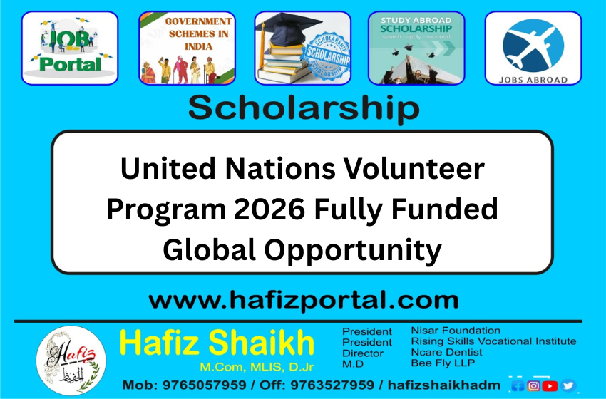 United Nations Volunteer Program 2026 Fully Funded Global Opportunity