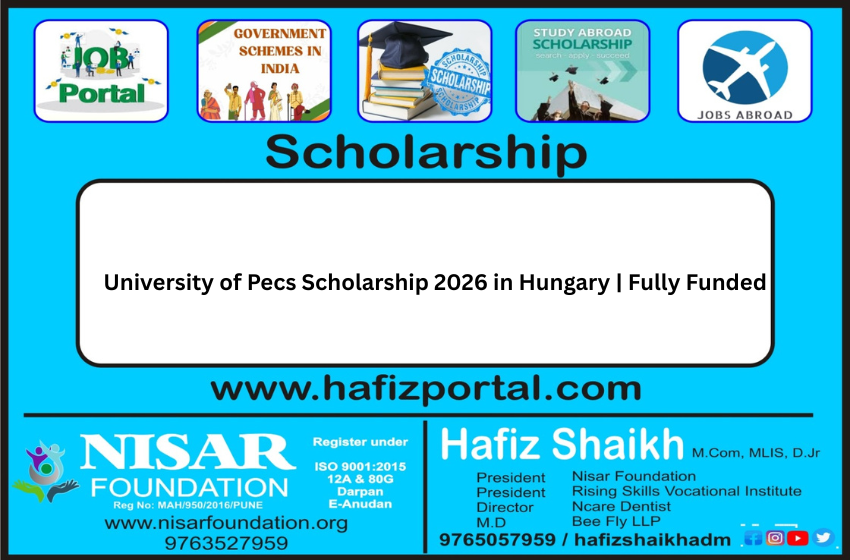 University of Pecs Scholarship 2026 in Hungary | Fully Funded