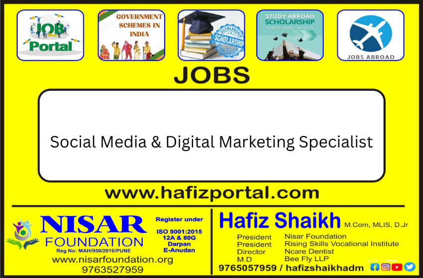 Social Media & Digital Marketing Specialist