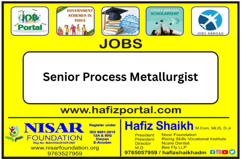 Senior Process Metallurgist
