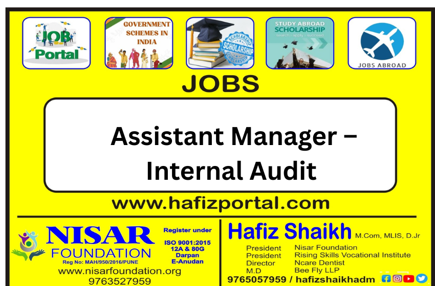 Assistant Manager – Internal Audit