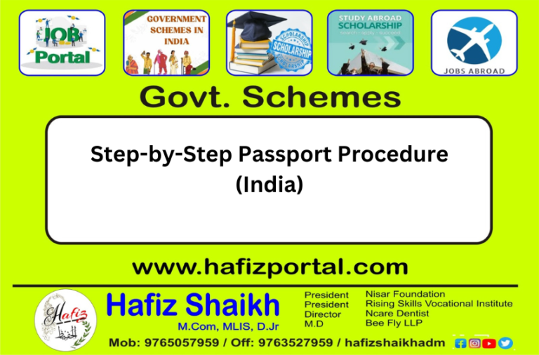 Step-by-Step Passport Procedure (India)