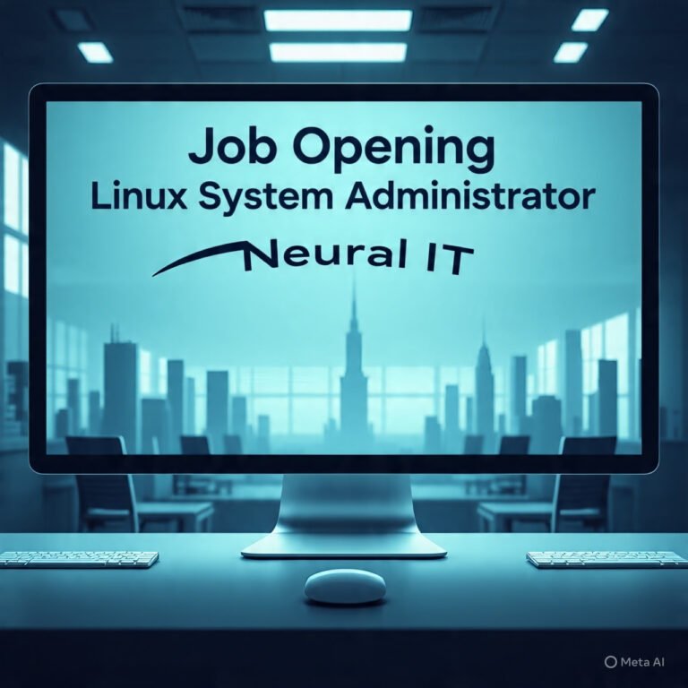 Job Opening: Linux System Administrator – Neural IT