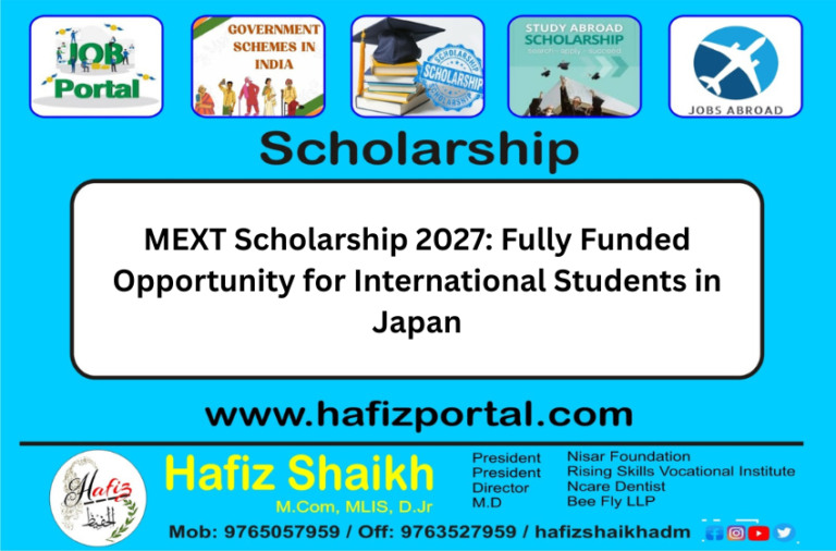 MEXT Scholarship 2027: Fully Funded Opportunity for International Students in Japan