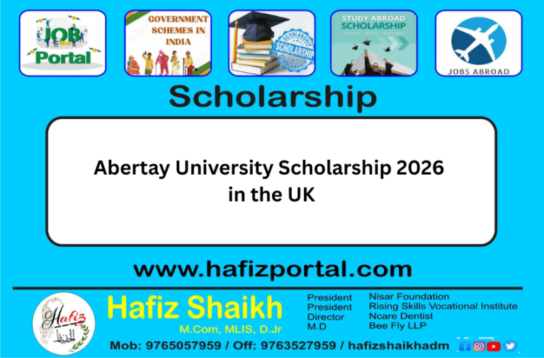Abertay University Scholarship 2026 in the UK