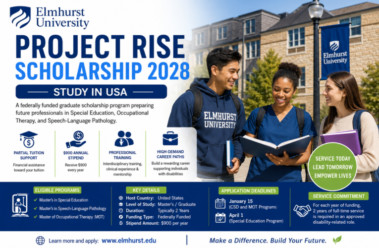 Elmhurst University Project RISE Scholarship 2028 in USA | Fully Explained Guide for Graduate Students