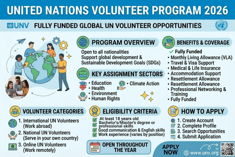 United Nations Volunteer Program 2026 | Fully Funded Global UN Volunteer Opportunities