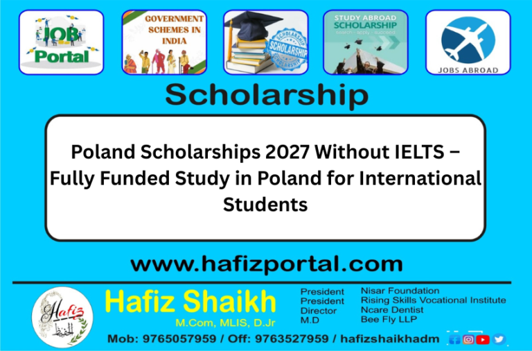 Poland Scholarships 2027 Without IELTS – Fully Funded Study in Poland for International Students