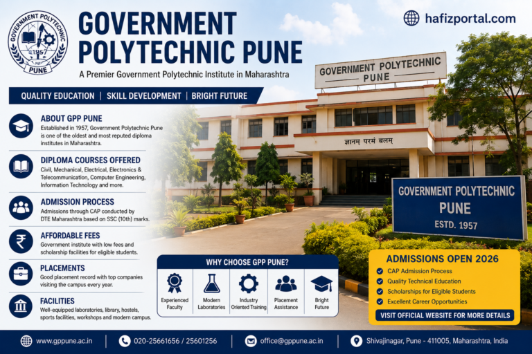 Government Polytechnic Pune: Courses, Admission, Fees, Placements, Campus Facilities & Student Guide