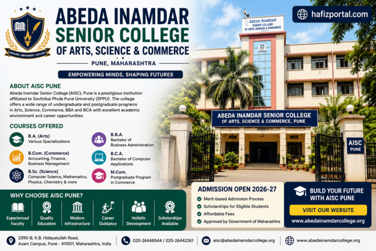 Abeda Inamdar Senior College Pune (AISC): Courses, Admission, Fees, Placements, Facilities & Campus Guide 2026