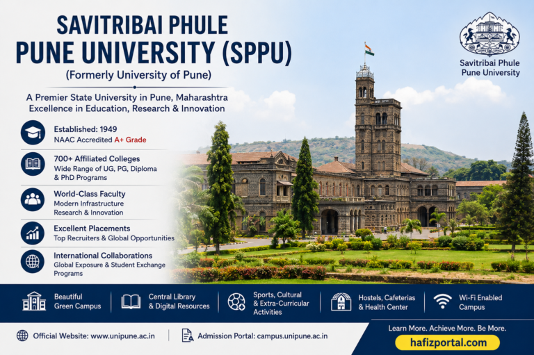 Savitribai Phule Pune University (SPPU): Courses, Admissions, Fees, Rankings, Campus & Facilities