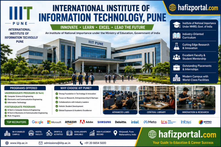 International Institute of Information Technology Pune (IIIT Pune): Courses, Admission, Fees, Placements, Campus Facilities & Complete Student Guide