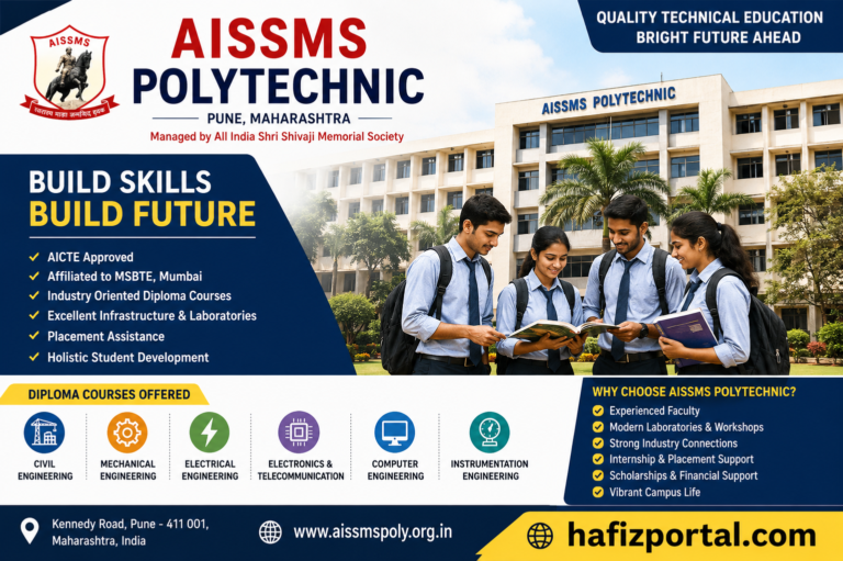 AISSMS Polytechnic Pune: Courses, Admission, Fees, Placements, Facilities & Complete Student Guide