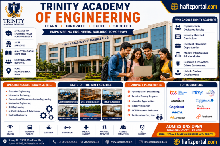 Trinity Academy of Engineering Pune: Courses, Admission, Fees, Placements, Campus Facilities & Complete Student Guide