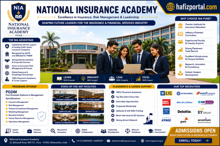 National Insurance Academy Pune: Courses, Admission, Fees, Placements, Campus Facilities & Complete Student Guide
