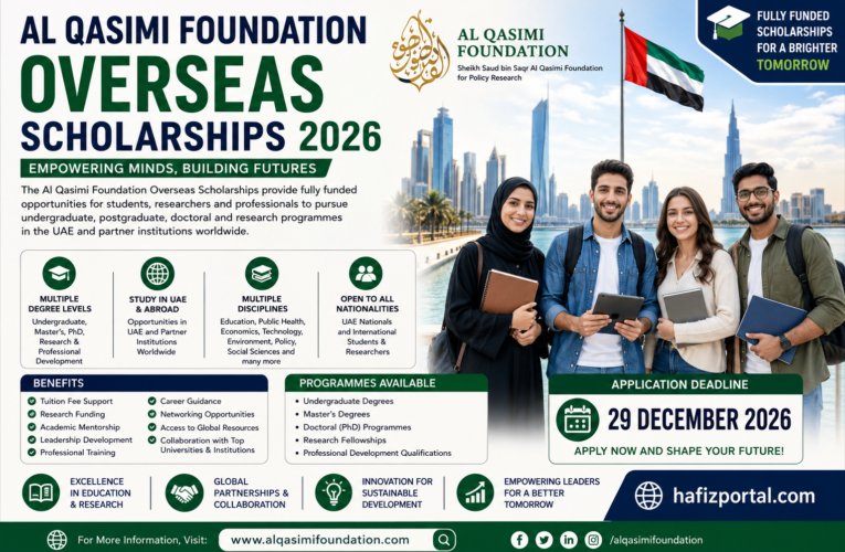 Al Qasimi Foundation Overseas Scholarships 2026: Fully Funded UAE Scholarship for International Students and Researchers