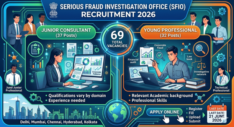 SFIO Recruitment 2026: Apply Online for 69 Junior Consultant & Young Professional Posts | Salary, Eligibility & Complete Details