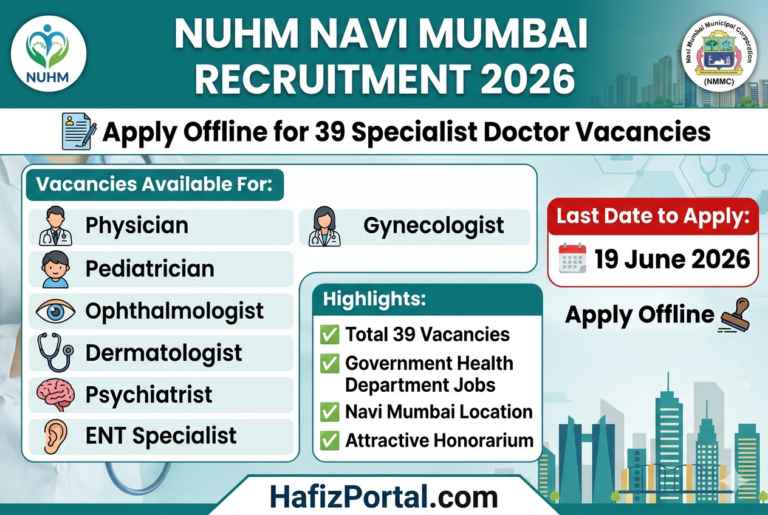 NUHM Navi Mumbai Recruitment 2026 | Apply Offline for 39 Specialist Doctor Vacancies