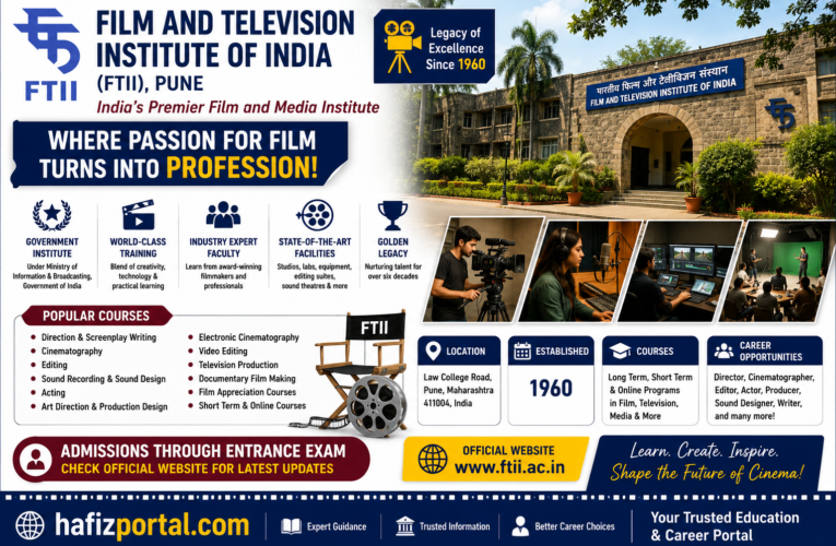 Film and Television Institute of India (FTII), Pune: Complete Guide to India’s Premier Film School