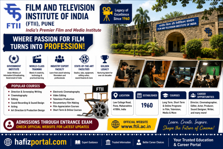 Film and Television Institute of India (FTII), Pune: Complete Guide to India’s Premier Film School