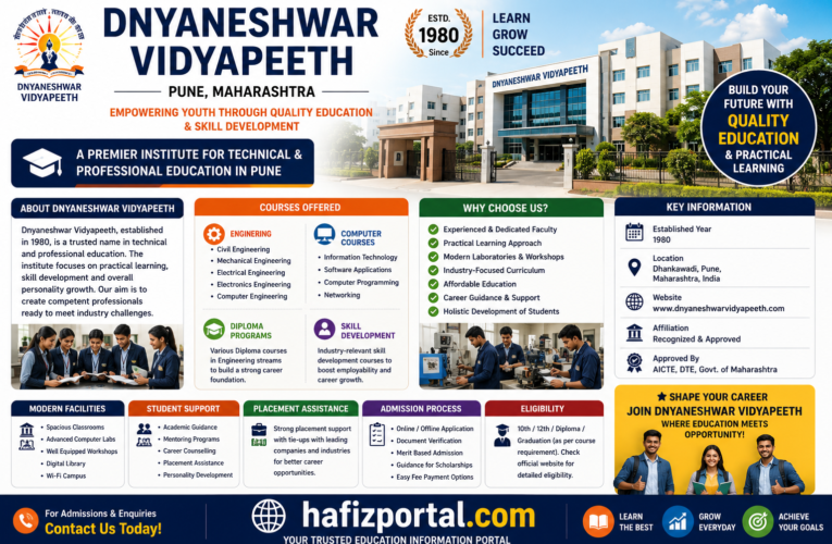Dnyaneshwar Vidyapeeth Pune: Complete Guide to Courses, Admissions, Campus, Fees & Career Opportunities