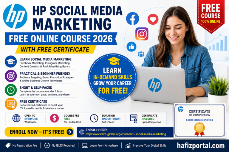 HP Social Media Marketing Free Online Course 2026 With Certificate