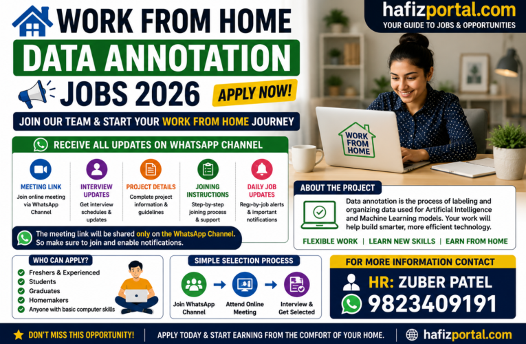 Work From Home Data Annotation Jobs 2026 – Apply Online for Remote WFH Opportunities