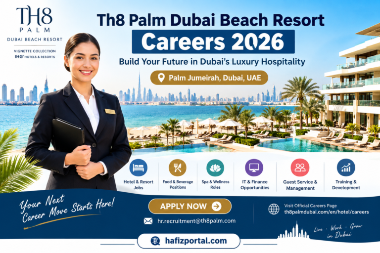 Th8 Palm Dubai Beach Resort Careers 2026 – Latest Hotel Jobs in Dubai